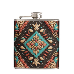 WESTERN MOTIEF Flask Heupfles