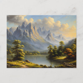 Western Mountains and River Briefkaart