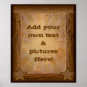 western ontwerp poster