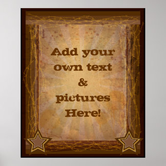 western ontwerp poster