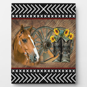 Western paard Cowboy Boots Cowboy Pet Wagon Wiel Fotoplaat