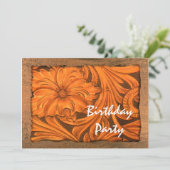 Western paard Saddle Barn Birthday Party Kaart (Staand voorkant)