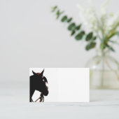 Western paard visitekaartje (Staand voorkant)