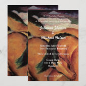 Western Paarden Bruiloft Kaart (Voorkant / Achterkant)