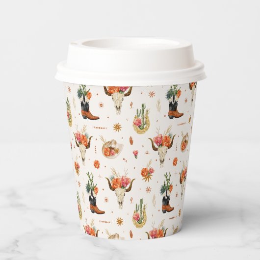 Western Papieren Bekers (Achterkant)