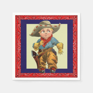 Western Party  Cowboy Kind Red Bandana 2 Servet