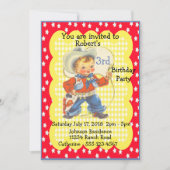 Western Party Little Cowboy Invitation d'anniversa (Devant)