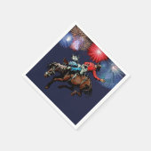 Western Party Rodeo Cowboy Bronc Rider Servetten (Hoek)