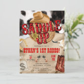 Western Party, Western Invitation for Cowboy Party (Debout devant)