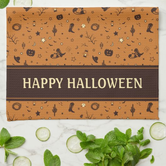 western pet en laarzen theedoek (Gevouwen)