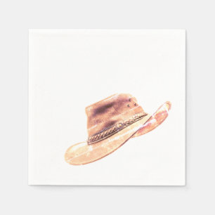 Western Pet van Cowboy  Papier Napkin Servet