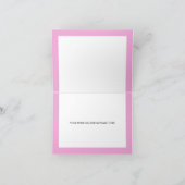 Western Pink Charra Quinceanera Carte de remerciem (Intérieur)