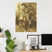 WESTERN POSTER COWGIRL-DRUK (Thuiskantoor)