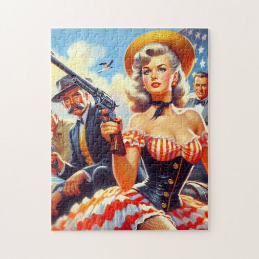  Western Pulp Meisje Legpuzzel (Verticaal)