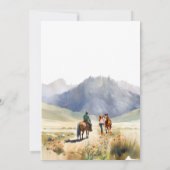 Western Ranch Faire-part de mariage (Dos)