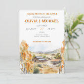 Western Ranch Faire-part de mariage (Debout devant)