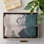 Western Rodeo Black Bull Land Cowboy Rustic Tissuepapier (Geschenk)