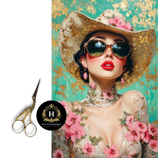 Western Rodeo Chic Decoupage Tissuepapier