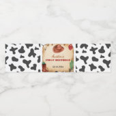 Western Rodeo Cowboy Étiquette de bouteille d'eau  (Étiquettes simples)