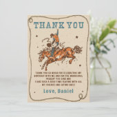 Western Rodeo Cowboy fête d'anniversaire Carte de (Debout devant)