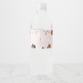 Western Rodeo Cowgirl Birthday Étiquette de boutei (Dos)