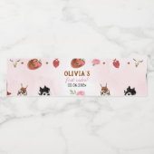 Western Rodeo Cowgirl Birthday Étiquette de boutei (Étiquettes simples)