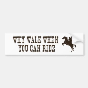 Western - rodeo - paardenthema bumperstickers