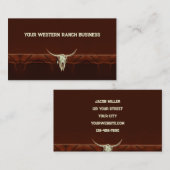 Western Rodeo Visitekaartje (Voorkant / Achterkant)