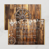 Western Rope Wagon Wheel Mason Jar Lights Details (Voorkant / Achterkant)