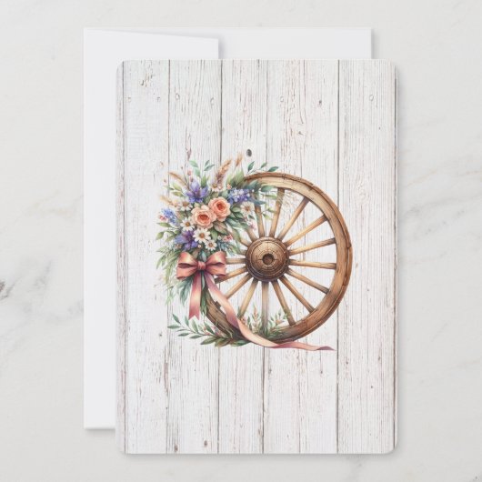 Western Rustic Barn Wedding Invitation  (Dos)