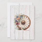 Western Rustic Barn Wedding Invitation  Kaart (Achterkant)