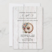 Western Rustic Barn Wedding Invitation  Kaart (Voorkant)