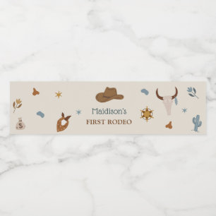 Western Rustic Birthday Party Étiquette de bouteil