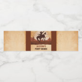 Western Rustic Birthday Party Étiquette de bouteil (Étiquettes simples)