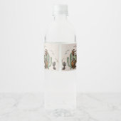 Western Rustic Birthday Party Étiquette de bouteil (Dos)