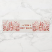 Western Rustic Birthday Party Étiquette de bouteil (Étiquettes simples)