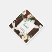 Western Rustic Boho WIldflower Bridal Shower Servet (Hoek)