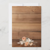 Western Rustic Dried Flower Hat Boots Birthday Kaart (Achterkant)