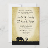 Western Rustic Faire-part de mariage (Devant)