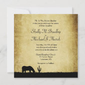 Western Rustic Faire-part de mariage (Devant)