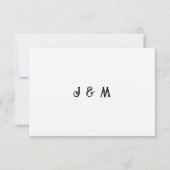 Western Rustic Kraft Paper RSVP Kaartje (Achterkant)