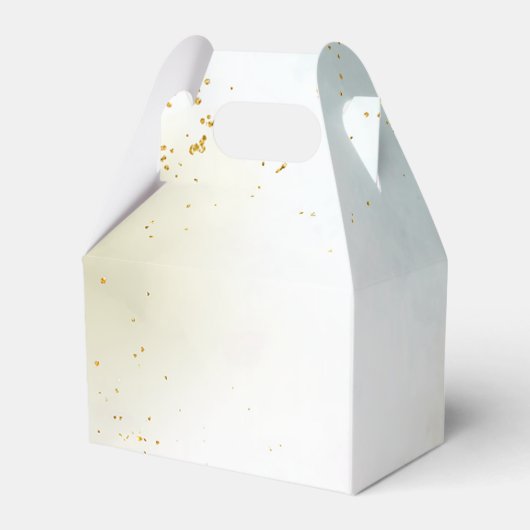 Western rustiek bloemig verjaardagsfeestje bedankdoosjes (Achterkant)