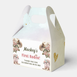 Western rustiek bloemig verjaardagsfeestje bedankdoosjes