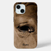 Western rustiek  bruin paard Case-Mate iPhone case (Achterkant)