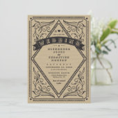  Western rustiek land QR code bruiloft Kaart (Staand voorkant)