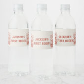 Western rustiek verjaardagsfeestje waterflesje lab waterfles etiket (Flessen)