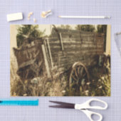 Western Rustisch Land Bruin  Boerderij Wagon Tissuepapier (Craft)