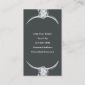 Western Rustisch Tattoo Winkelknol Visitekaartje (Achterkant)