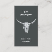 Western Rustisch Tattoo Winkelknol Visitekaartje (Voorkant)