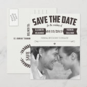 Western Save the Date Photo Briefkaart (Voorkant / Achterkant)